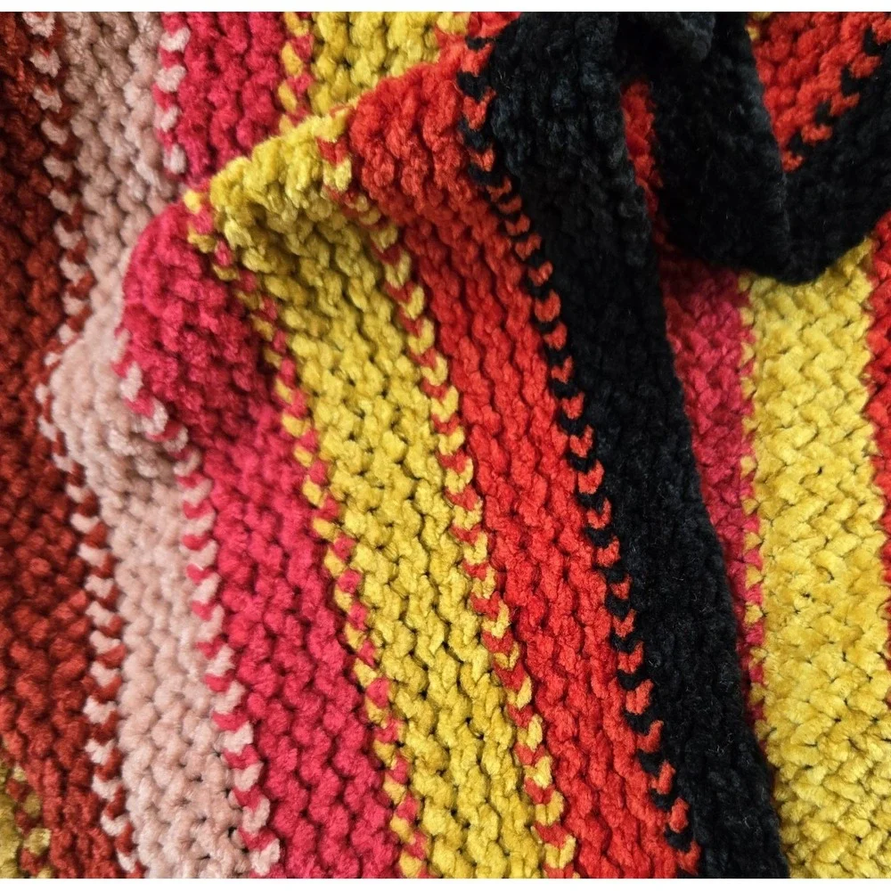 Extra Extra Long Unisex Striped‎ Scarf Neck Warmer Colorful Approx. 9